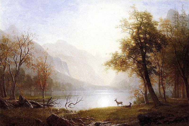 Albert Bierstadt Valley_in_Kings_Canyon, in the Sierra Nevada, California oil painting image